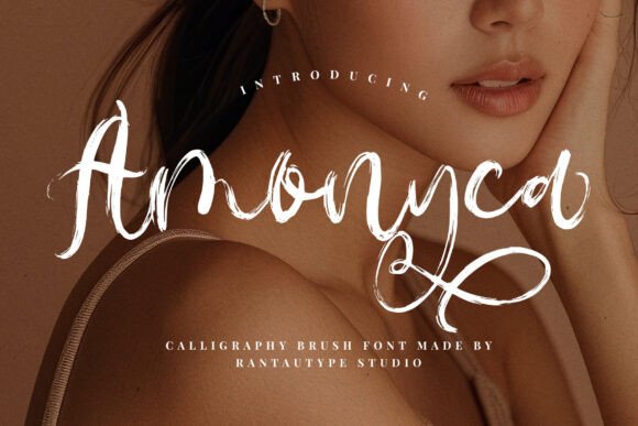 Amonyca Font Brings Romantic Brush Script Charm to Handmade Products