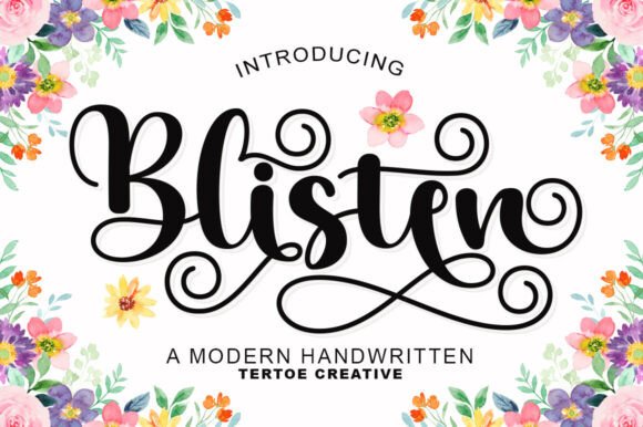 Blisten Font Review: How This Script Typeface Elevates Campaign Visuals