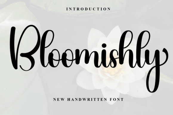 Bloomishly Font: A Handwritten Gem for Crafters and Makers