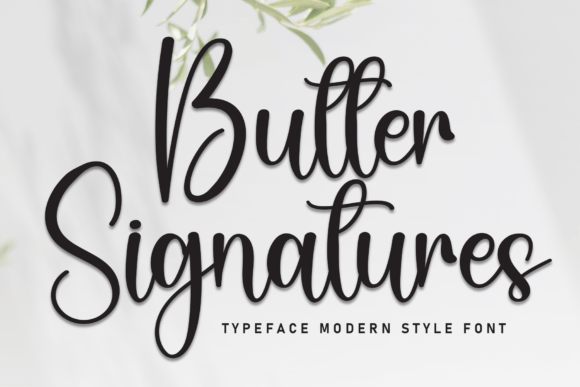 Butter Signatures: A Script Font Built for Campaign Visuals