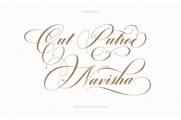 Cut Putroe Navisha: Elegant Calligraphy Script for Branding