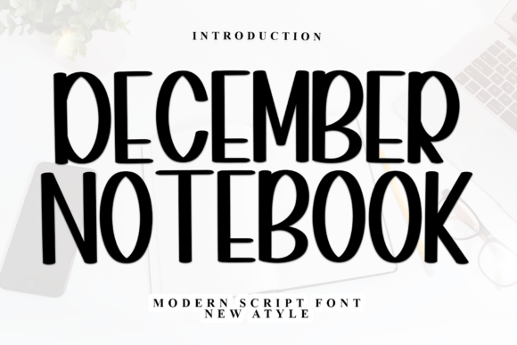 December Notebook Font for Marketing