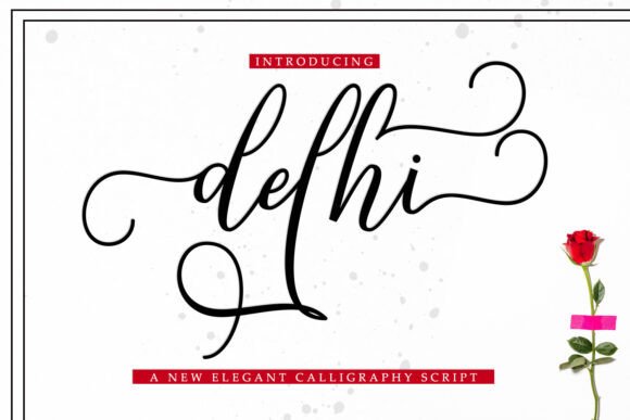 Delhi Script Brings Elegant Calligraphy to Your Handmade Products