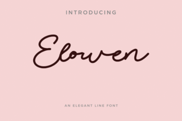 Elowen Script Font: Elegance for Handmade Product Design