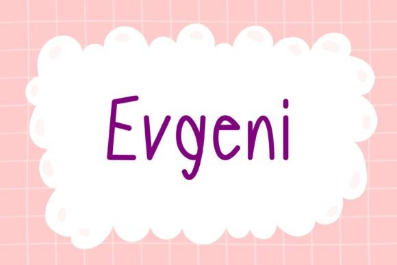 Evgeni: A Handwritten Font That Brings Warmth to Editorial Design