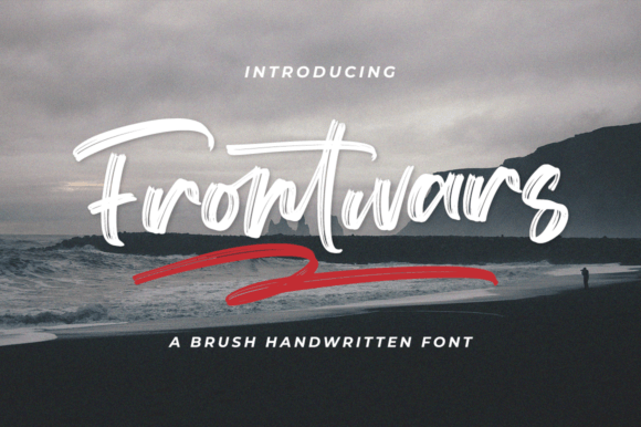 Frontwars Brush: A Handwritten Font for Editorial Storytelling