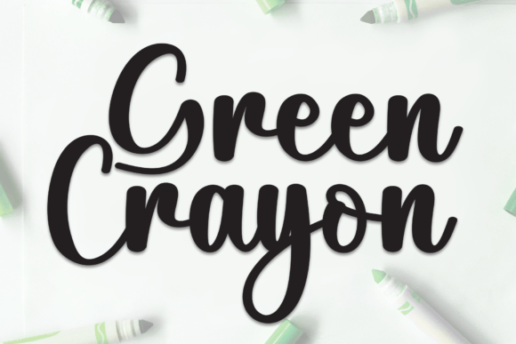 Green Crayon: An Elegant Script Font for Brand Design