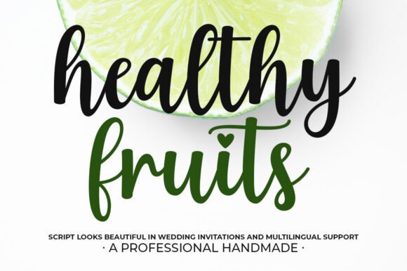 Healthy Fruits Font: A Fresh Script for Crafters & Sellers