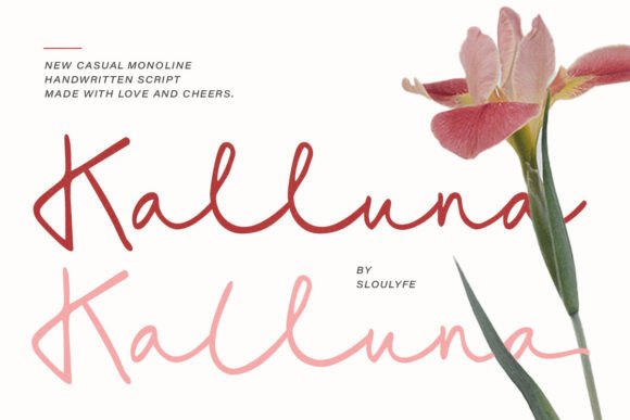 Kalluna: A Handwritten Font for Creative Makers