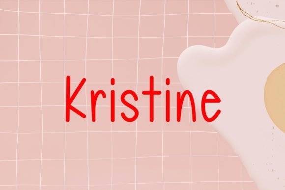Kristine: A Friendly Handwritten Font for Web Design