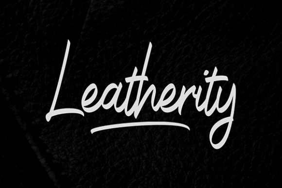 Leatherity: A Handwritten Font for Editorial Warmth