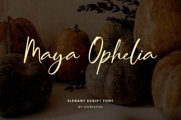 Maya Ophelia: The Elegant Script Font Every Maker Needs in Their Toolkit