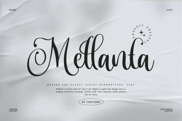 Mellanta: A Script Font for Elegant Design