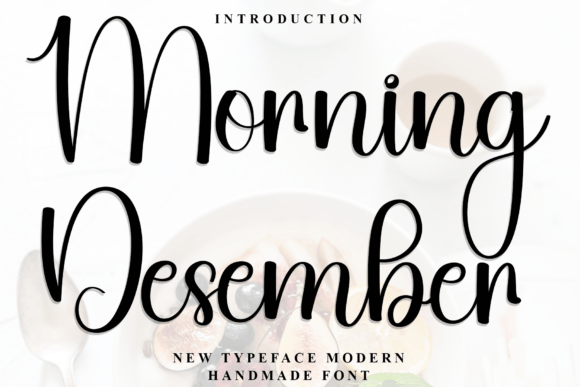 Morning Desember: A Script Font for Businesses That Care About Details