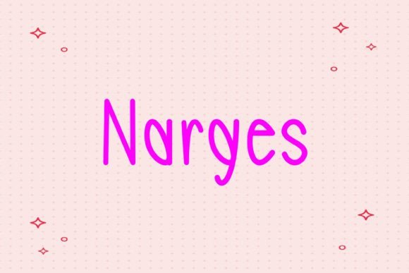 Narges Handwritten Font: A Quirky Typeface for Digital Design