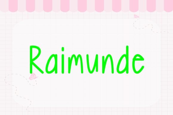 Raimunde: A Friendly Handwritten Font for Editorial Design
