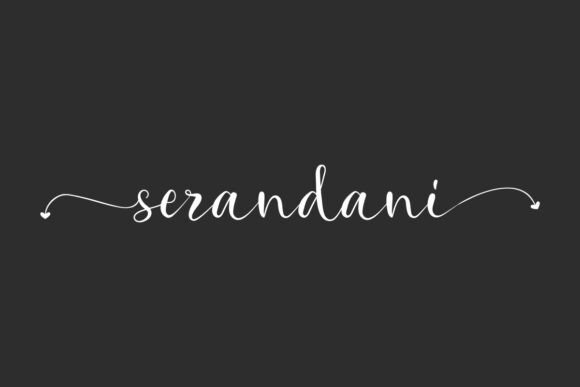 Serandani: A Calligraphy Script Font for Handmade Product Designs
