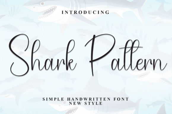 Shark Pattern: A Handwritten Font for Editorial Warmth