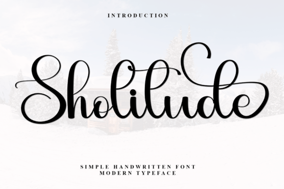 Sholitude: A Refined Handwritten Font