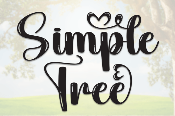 Simple Tree: A Handwritten Display Font for Whimsical Brand Stories