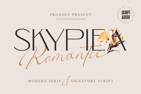 Skypiea Romantic: A Font for Elegant Branding