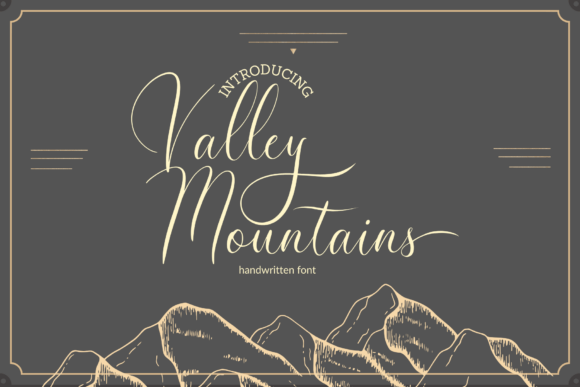 Valley Mountains Font: Elegant Script for Digital Marketing