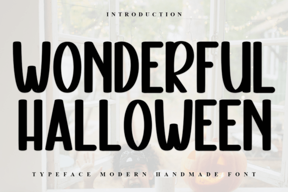 Wonderful Halloween Font: A Handcrafted Typeface for Editorial Design
