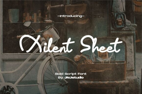 Xilent Sheet: A Script Font for Editorial Elegance